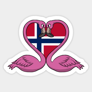 Flamingo Norway Sticker